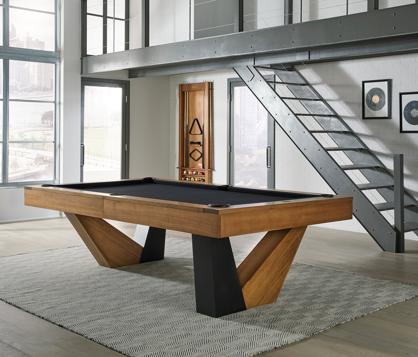 Annex Pool Table (Brushed Walnut) | American Heritage