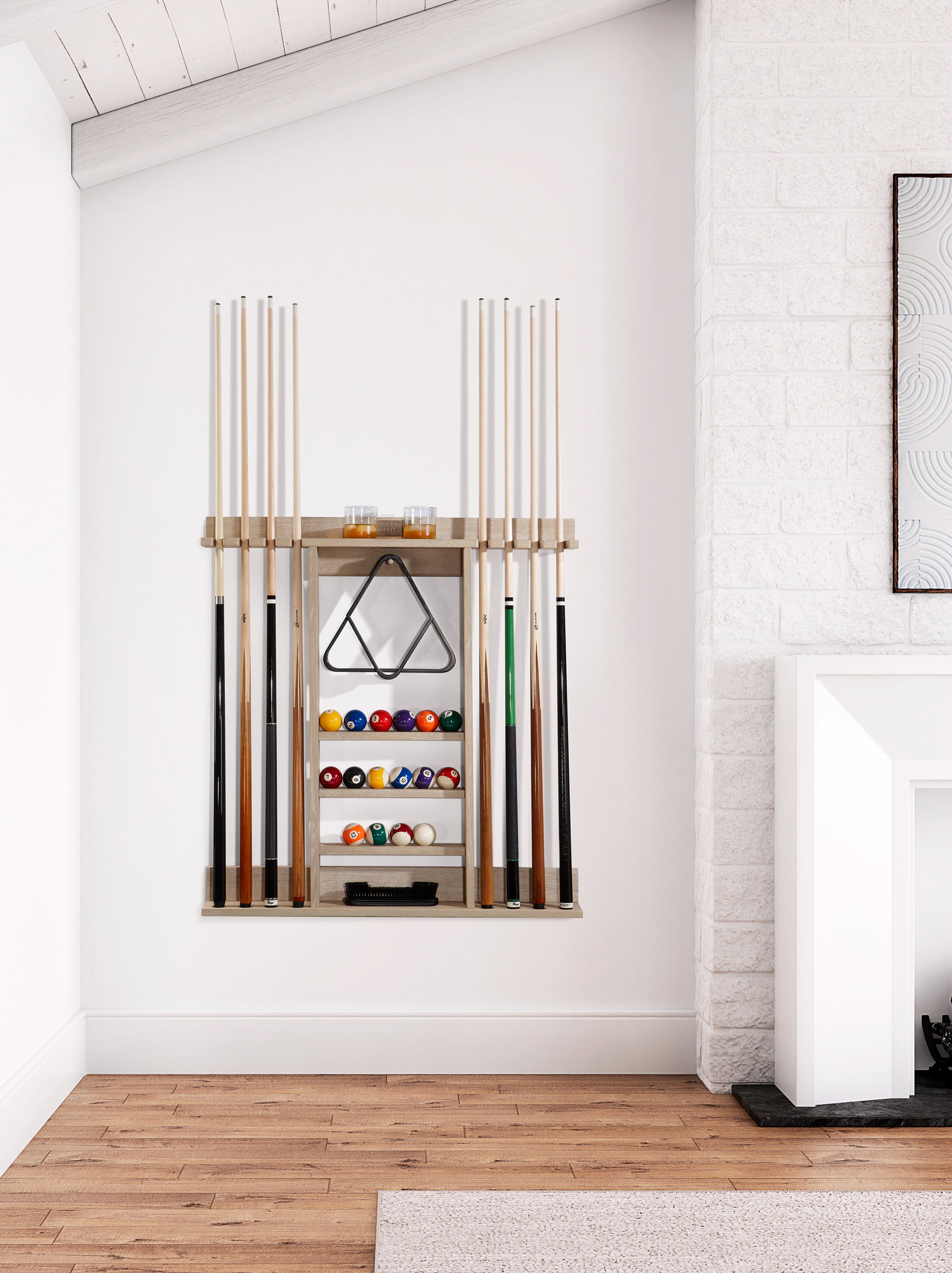 Bluegrass 8-Cue Cue Rack | American Heritage