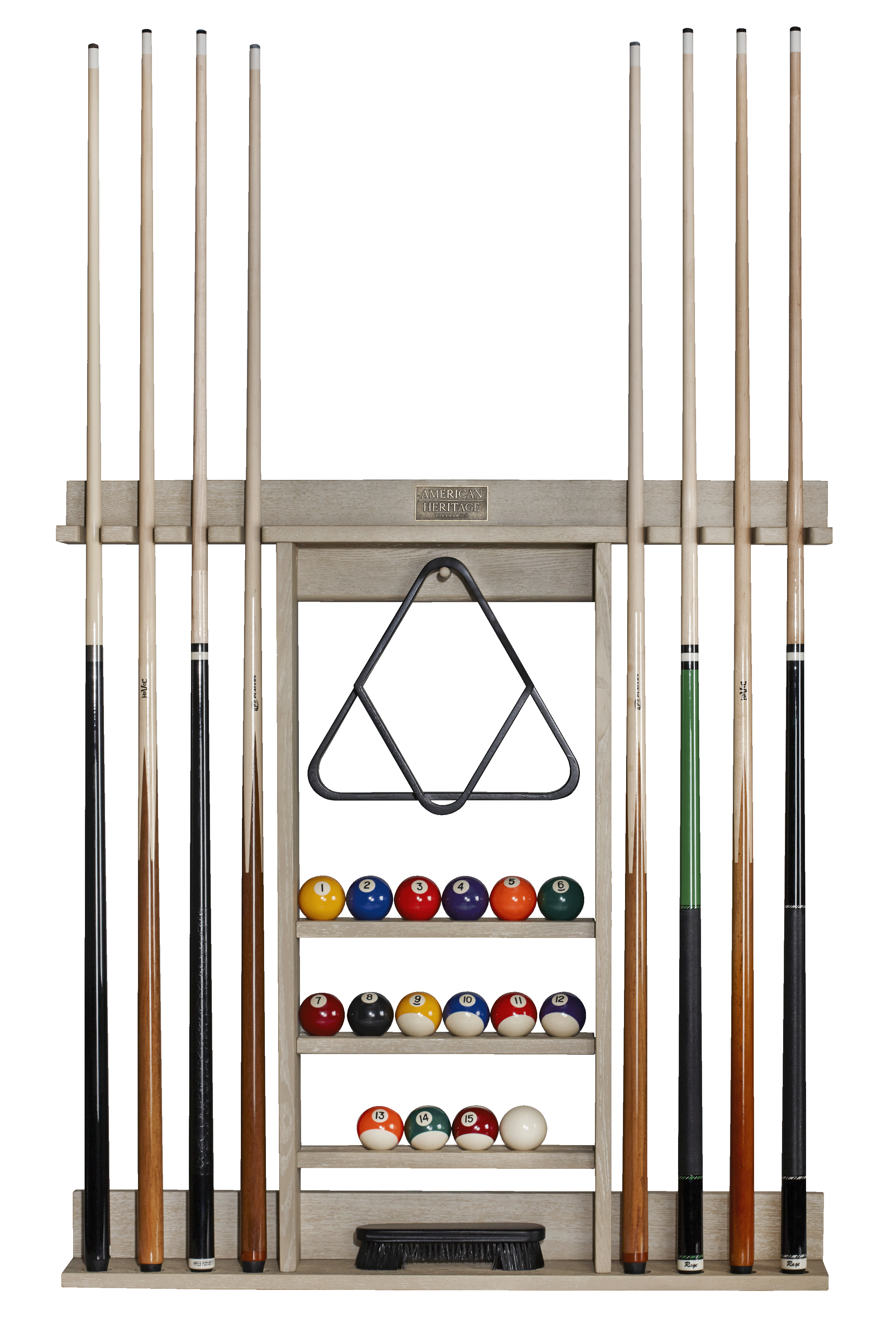 Bluegrass 8-Cue Cue Rack | American Heritage