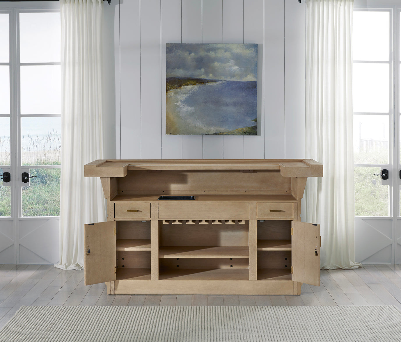 Port Royal Home Bar (White Oak) | American Heritage