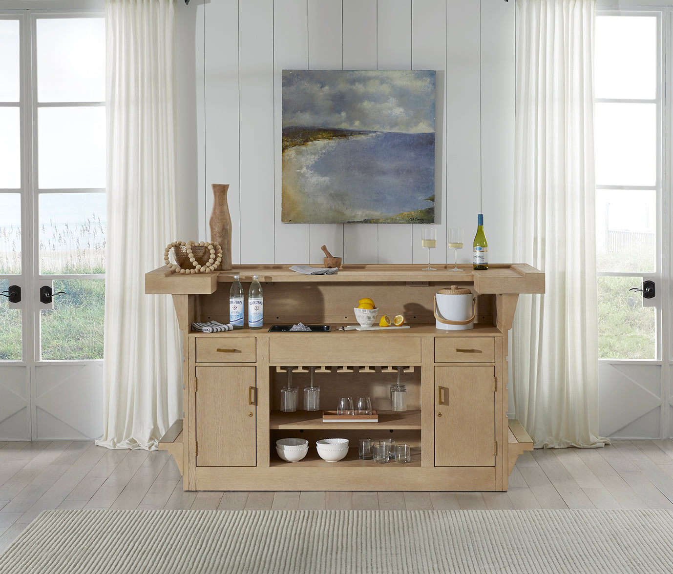 Port Royal Home Bar (White Oak) | American Heritage