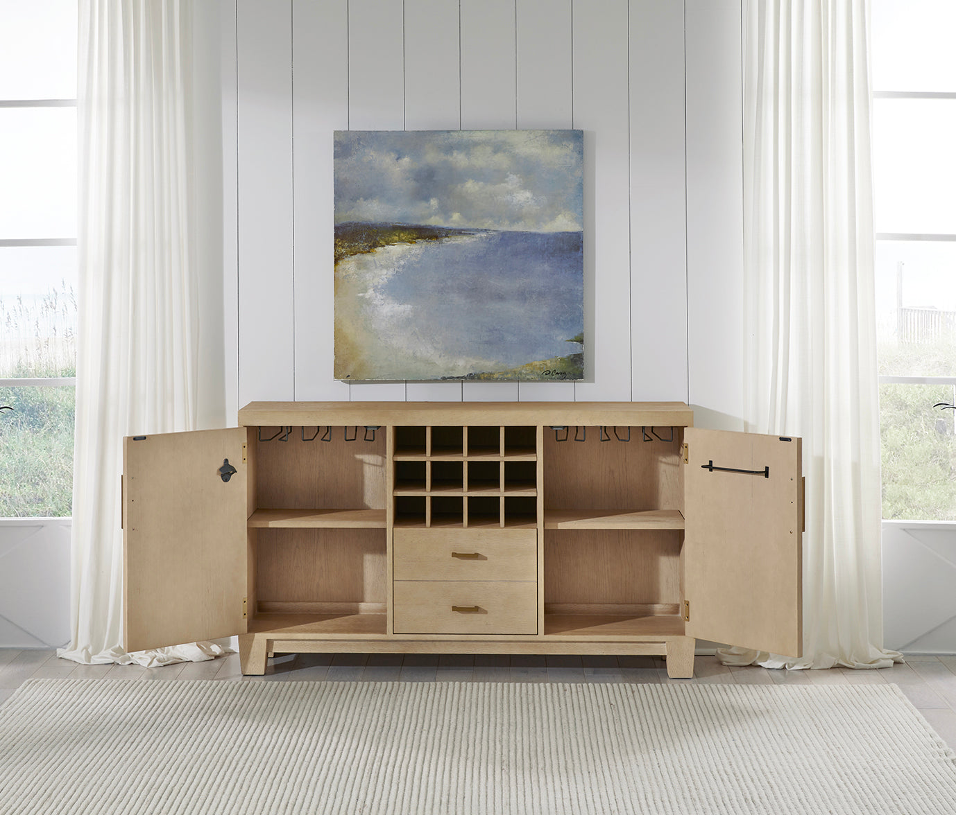 Port Royal Bar Console (White Oak) | American Heritage