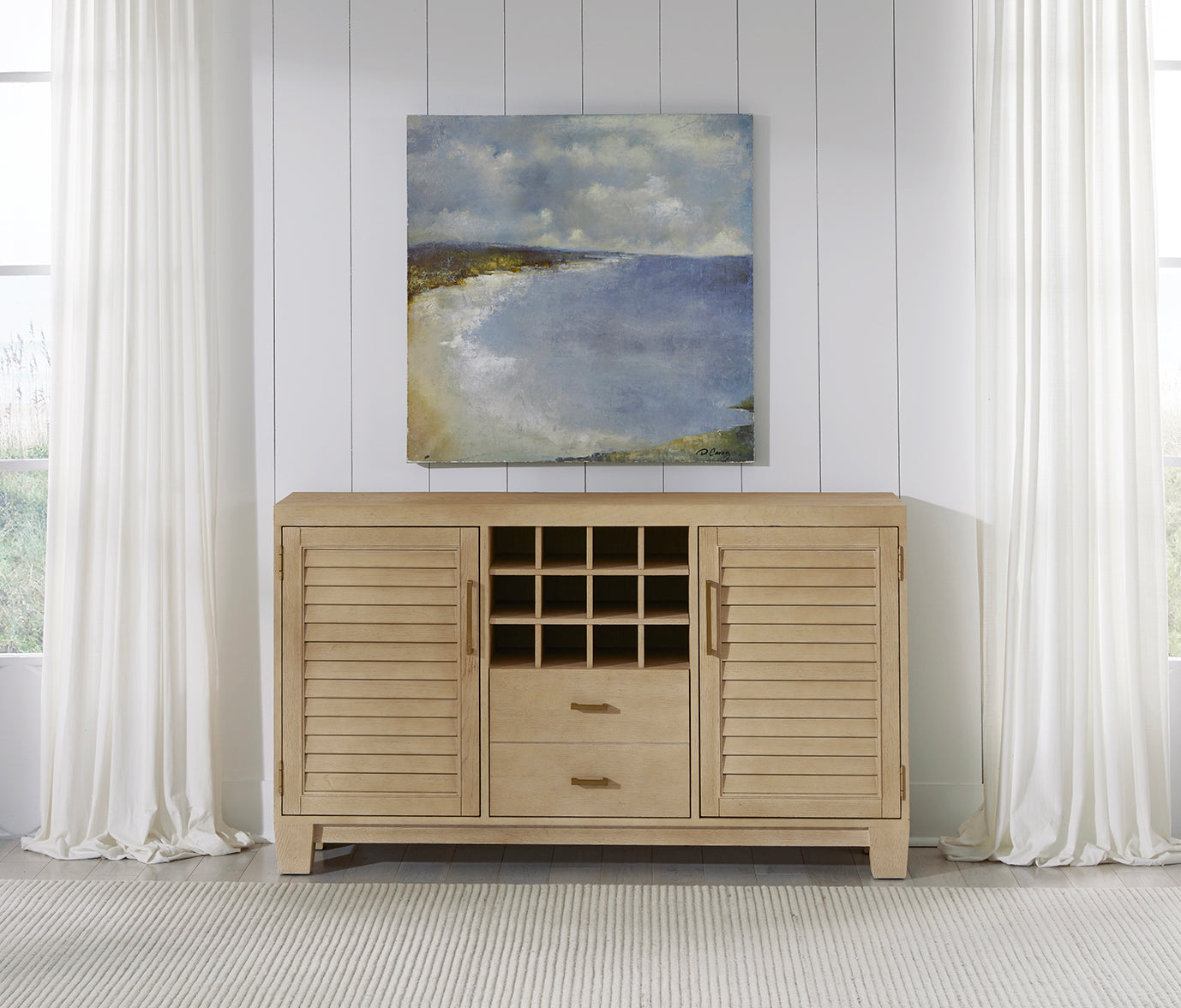 Port Royal Bar Console (White Oak) | American Heritage