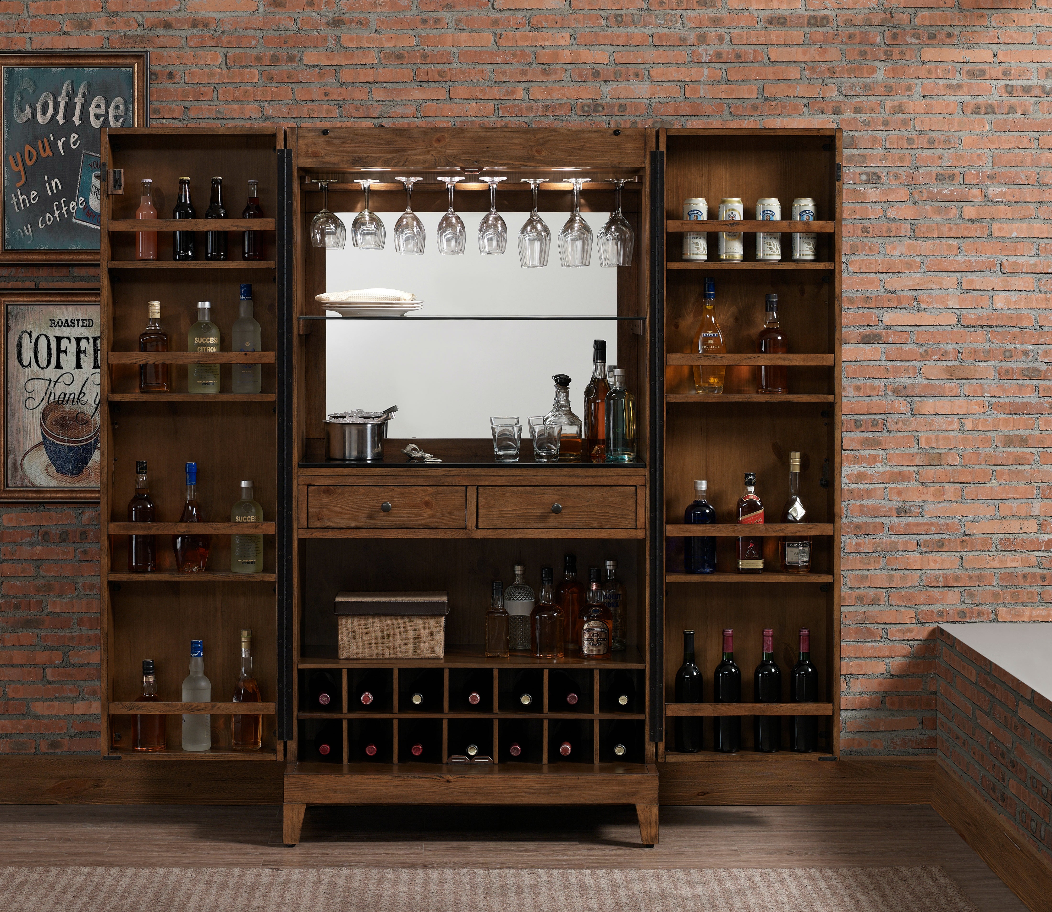 Bristol Wine Cabinet (Harvest) | American Heritage