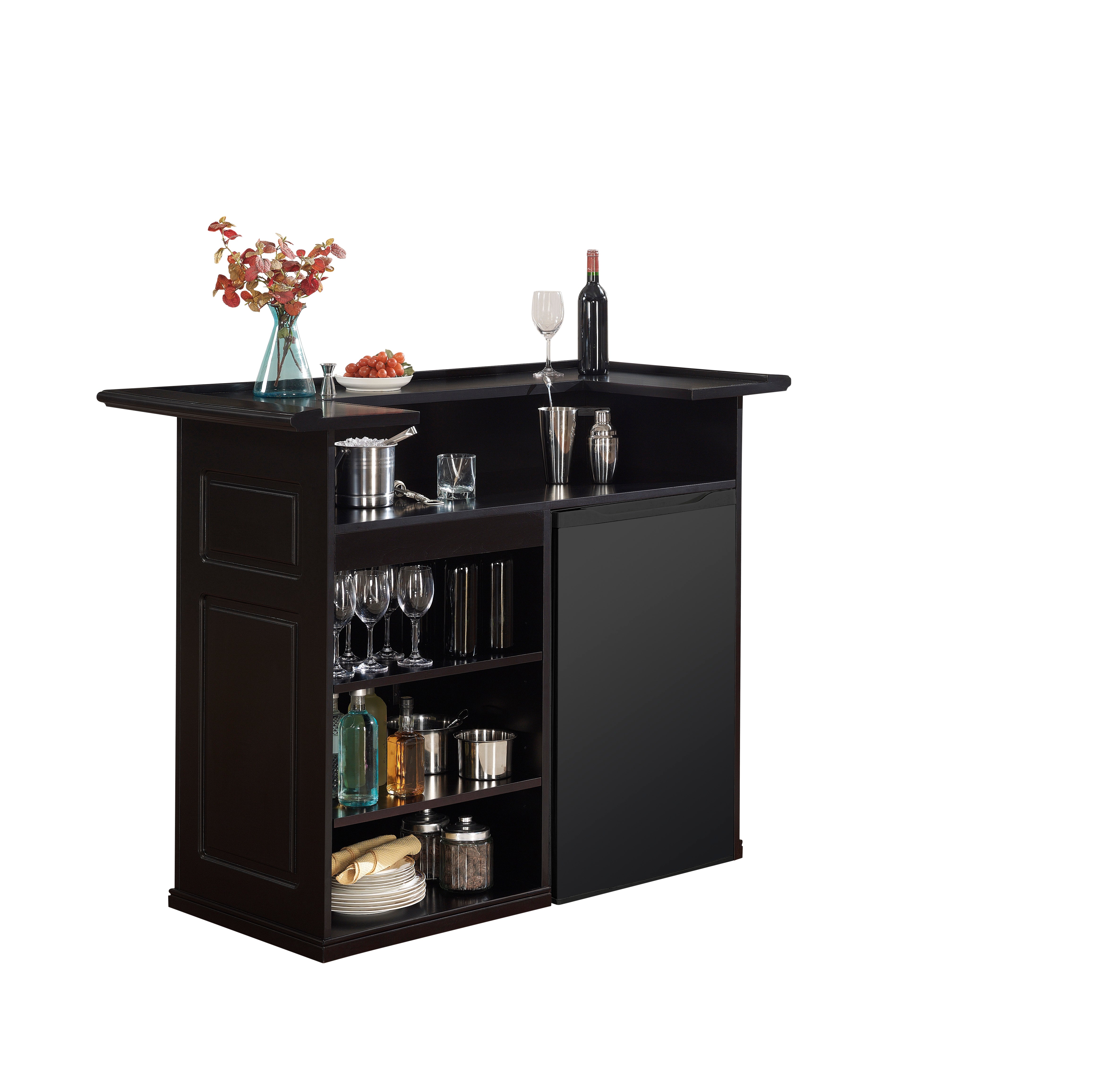 Trenton Home Bar (Black) | American Heritage