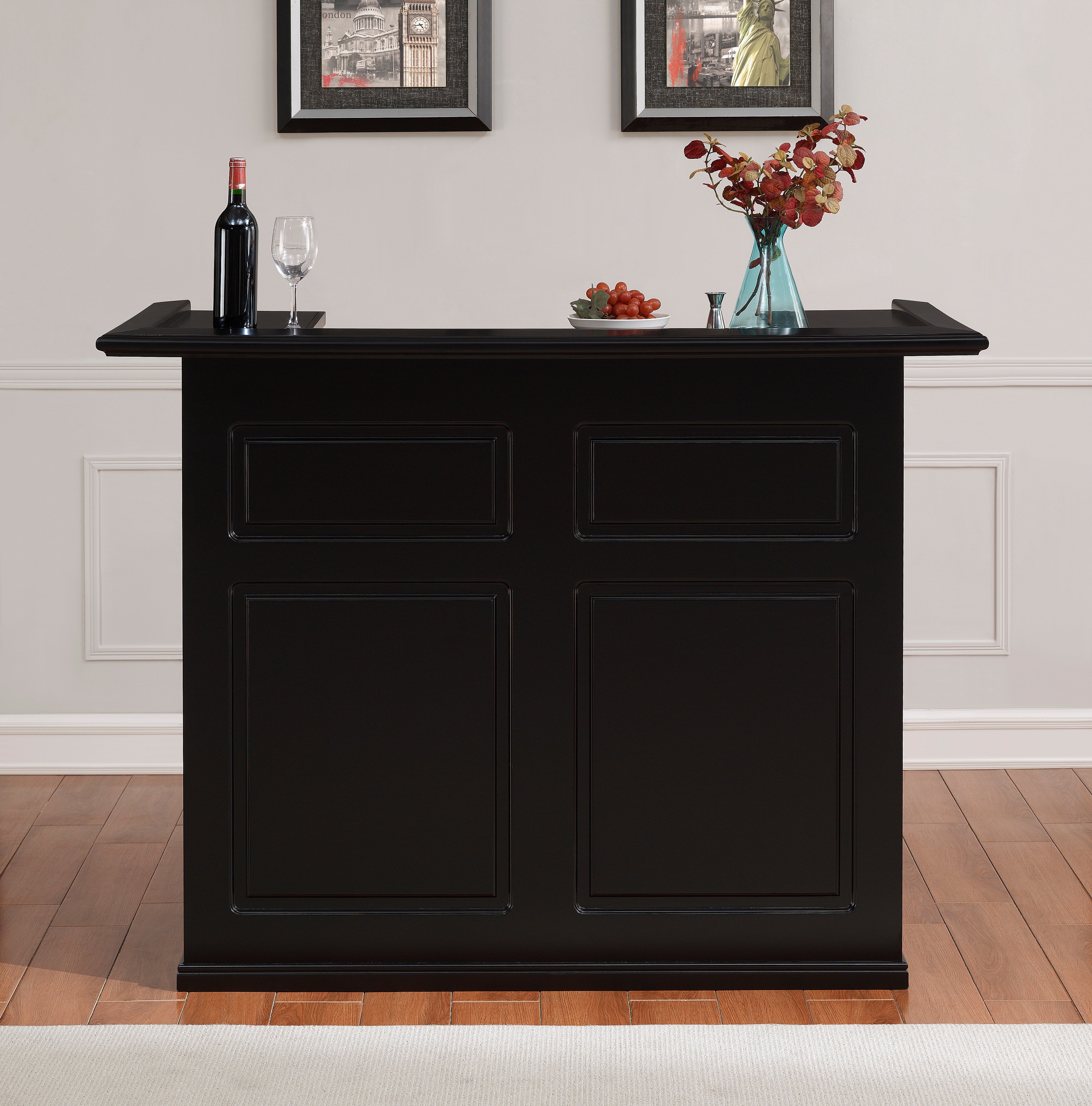 Trenton Home Bar (Black) | American Heritage