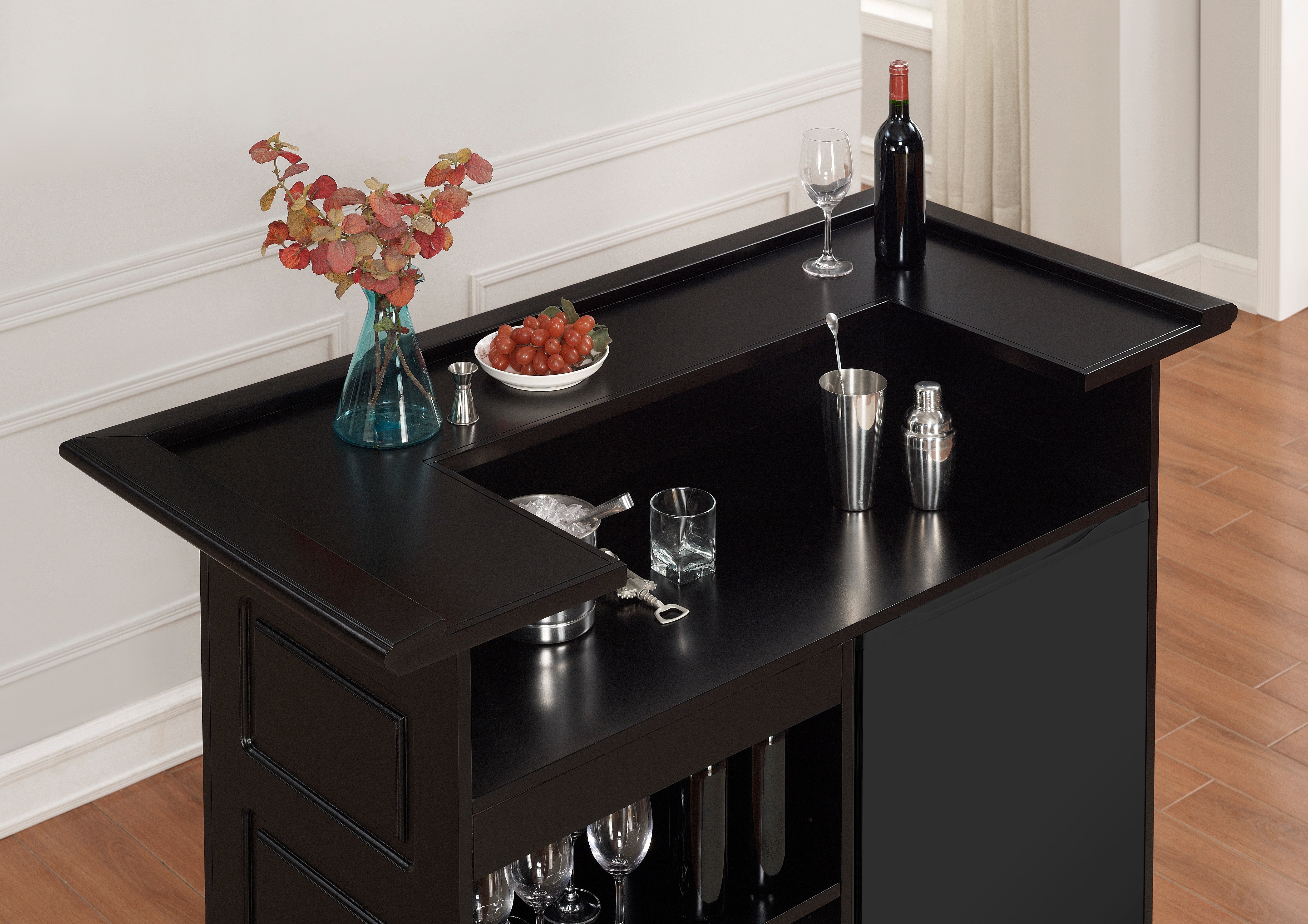 Trenton Home Bar (Black) | American Heritage