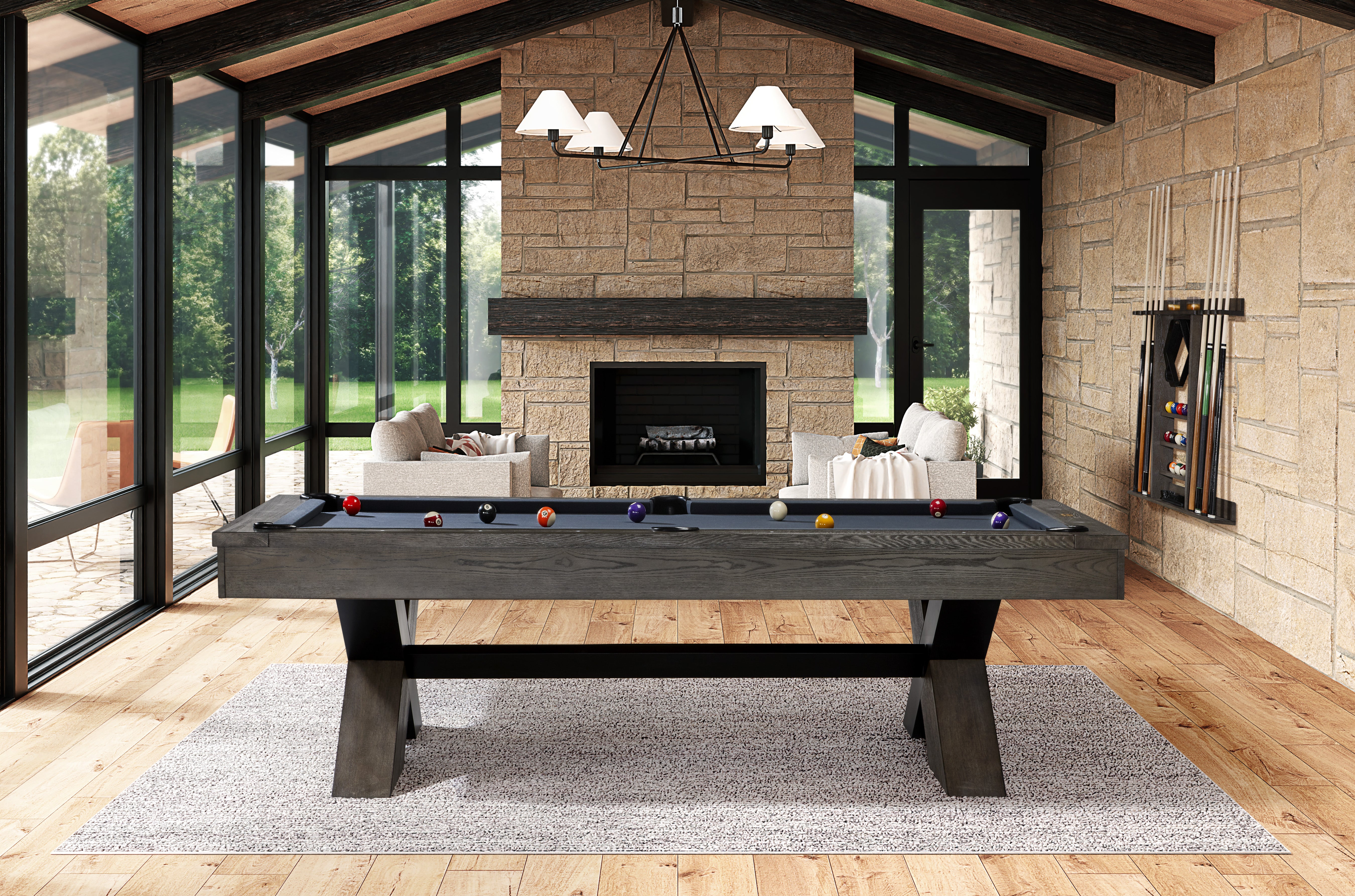 Halifax Pool Table (Charcoal) | American Heritage