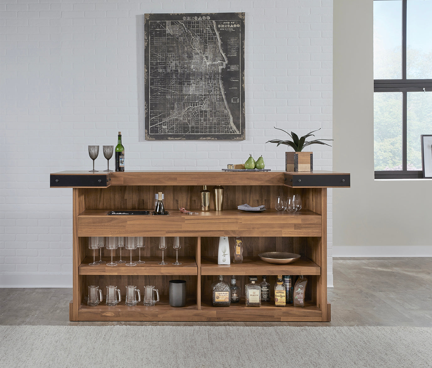 Knoxville Home Bar (Acacia) | American Heritage