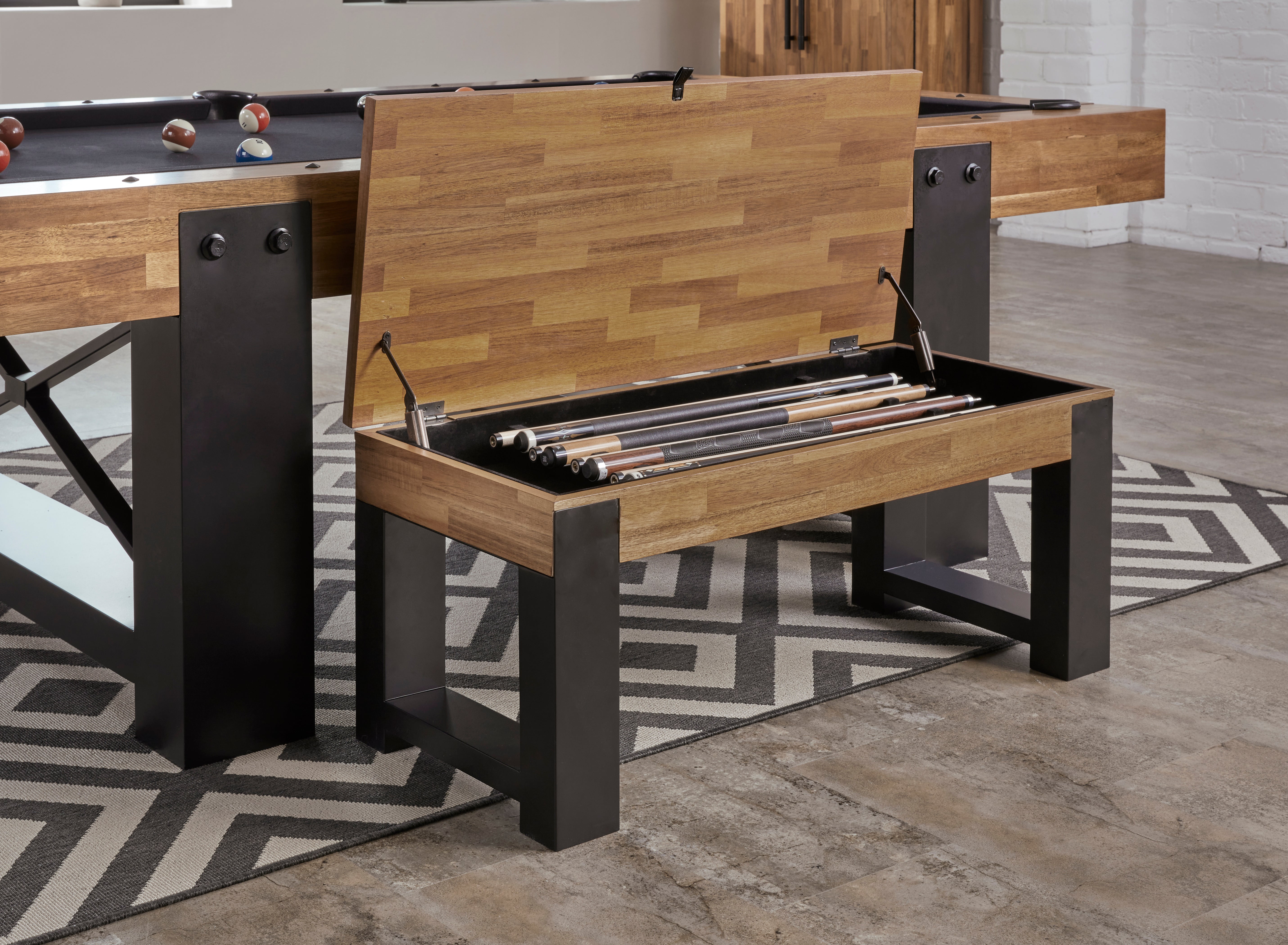 Knoxville Multi-functional Storage Bench (Acacia) | American Heritage