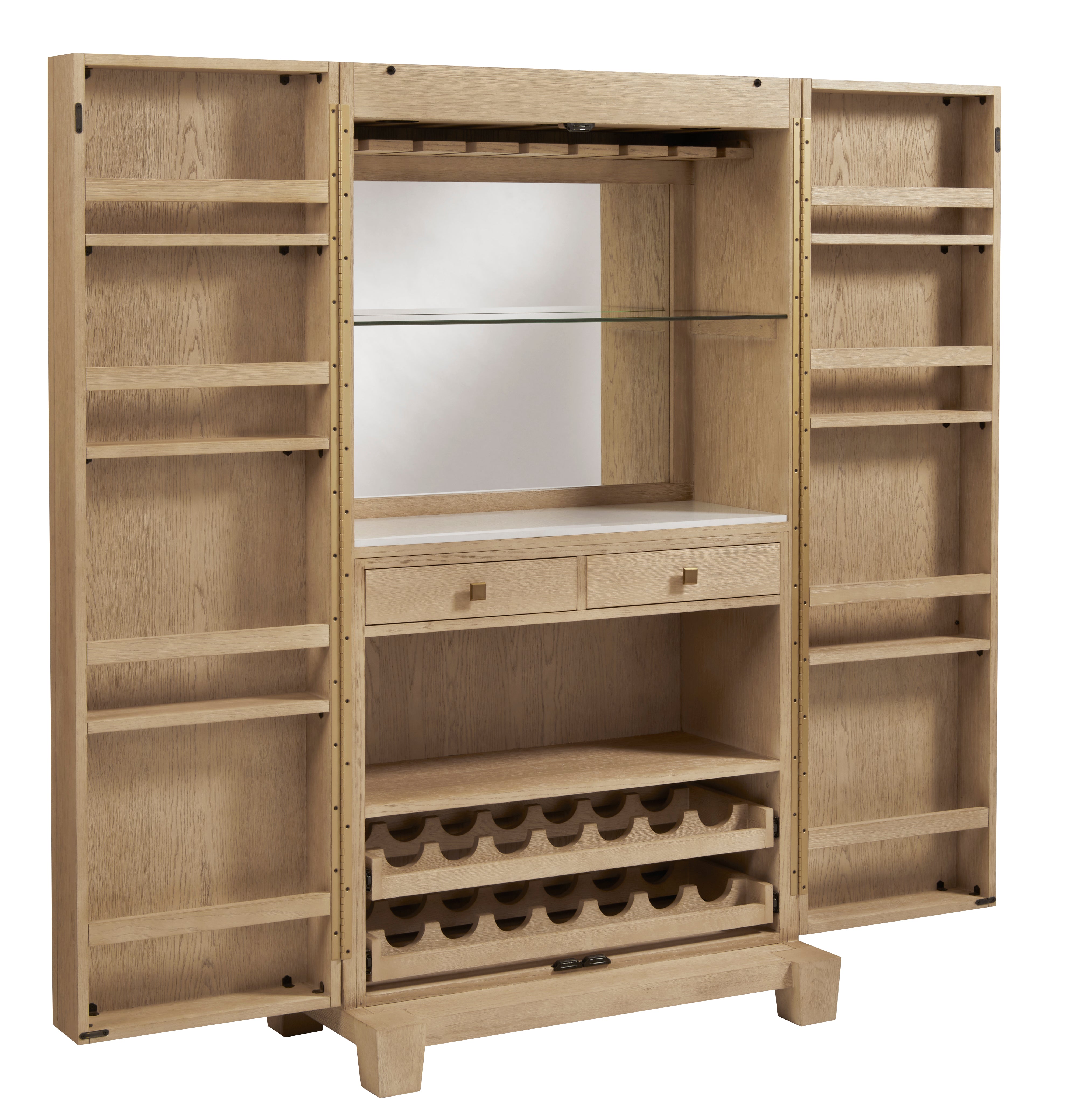 Port Royal Wine & Spirit Cabinet (White Oak) | American Heritage