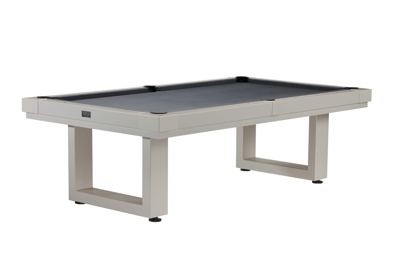 Lanai Outdoor Pool Table (Oyster Grey) | American Heritage