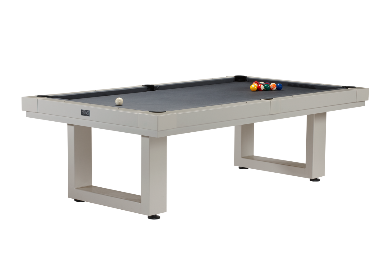 Lanai Outdoor Pool Table (Oyster Grey) | American Heritage