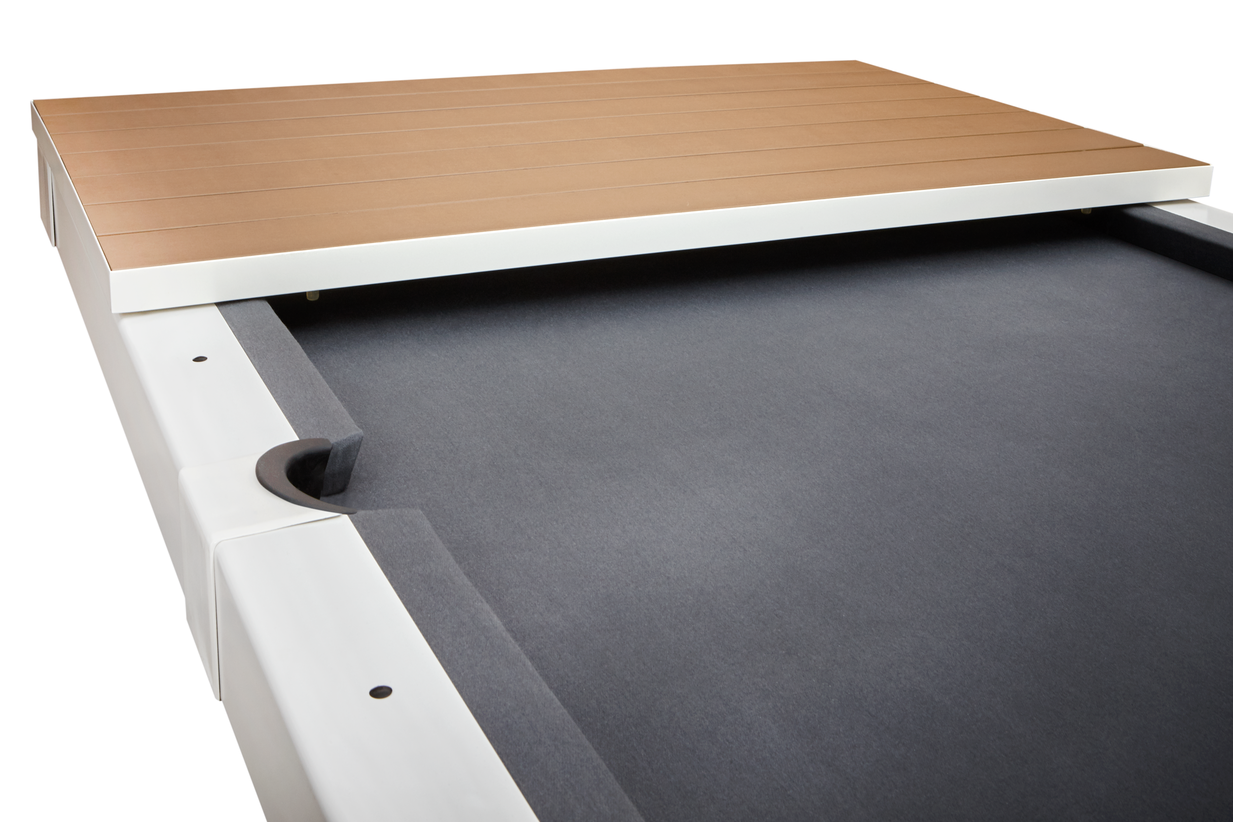 Lanai Outdoor Pool Table (Pearl White) | American Heritage
