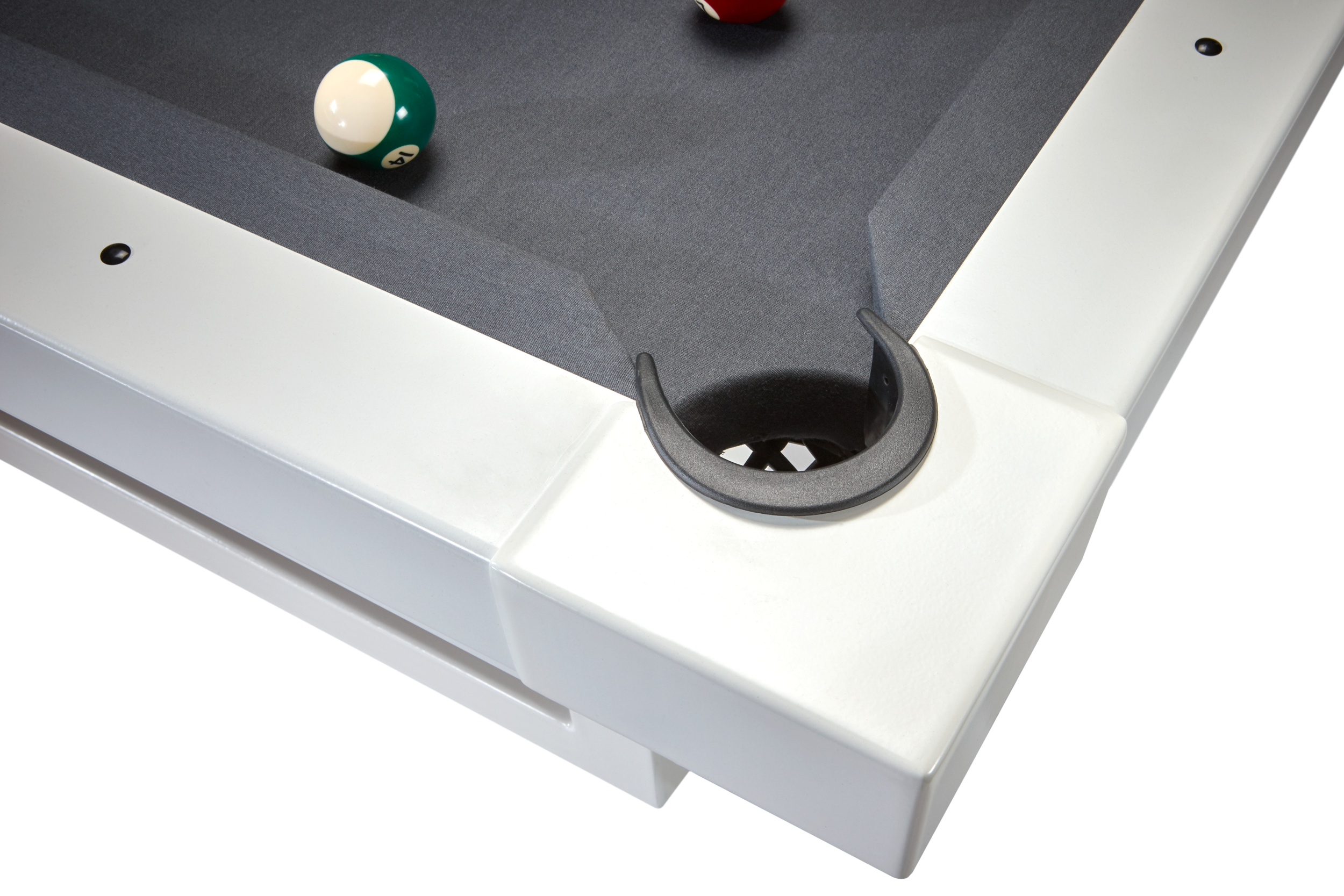Lanai Outdoor Pool Table (Pearl White) | American Heritage
