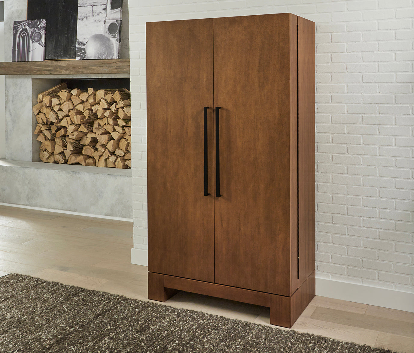 Alta Wine & Spirit Cabinet (Brushed Walnut) | American Heritage