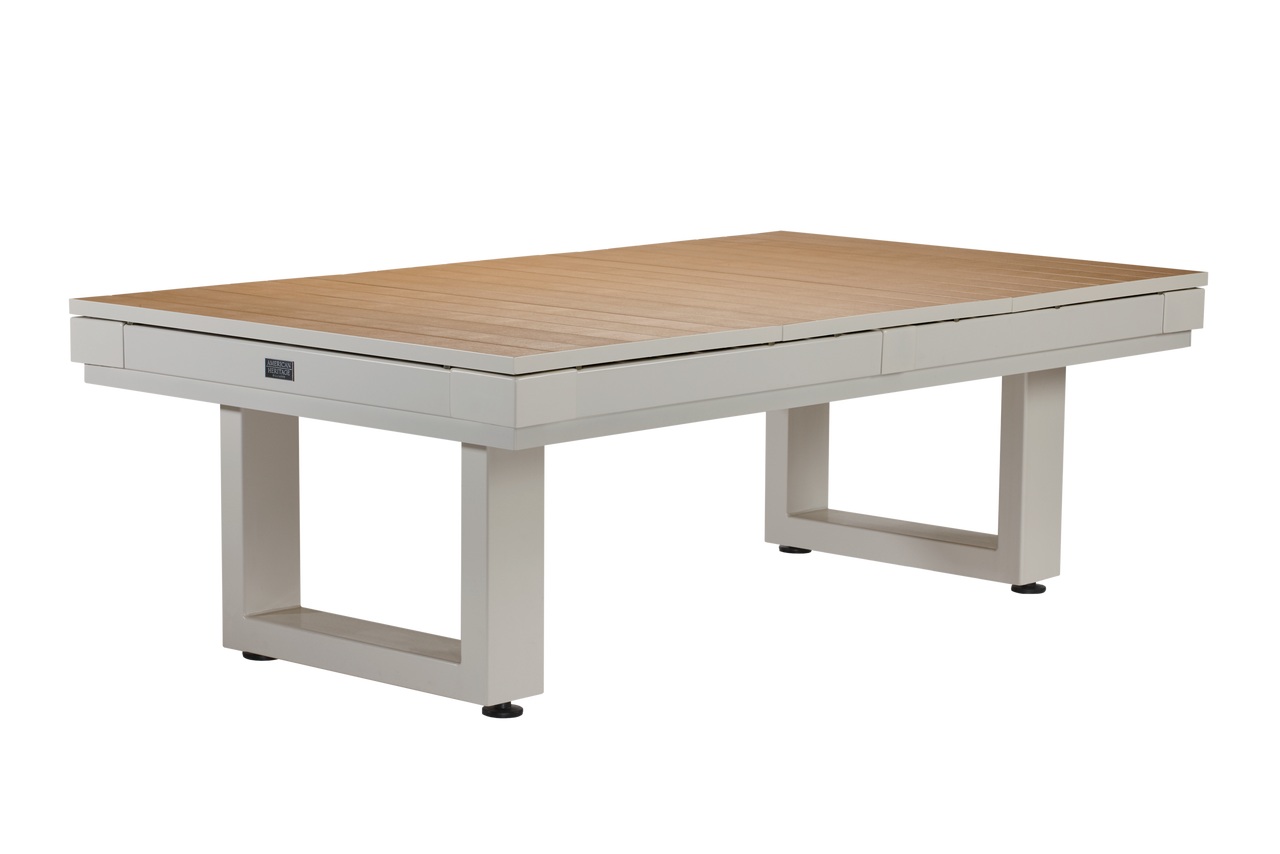 Lanai Outdoor Pool Table (Oyster Grey) | American Heritage