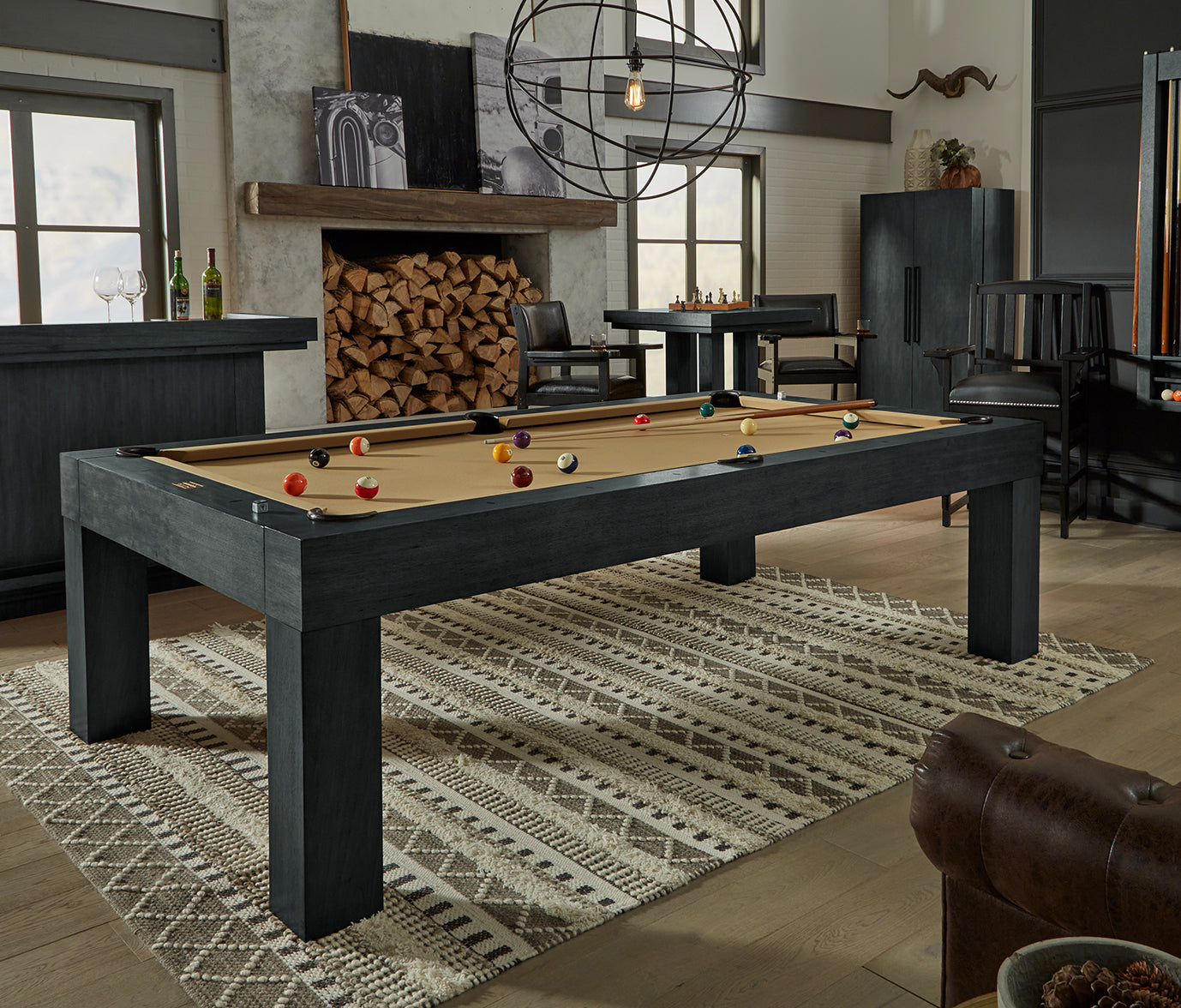 Alta Pool Table (Black Ash) | American Heritage