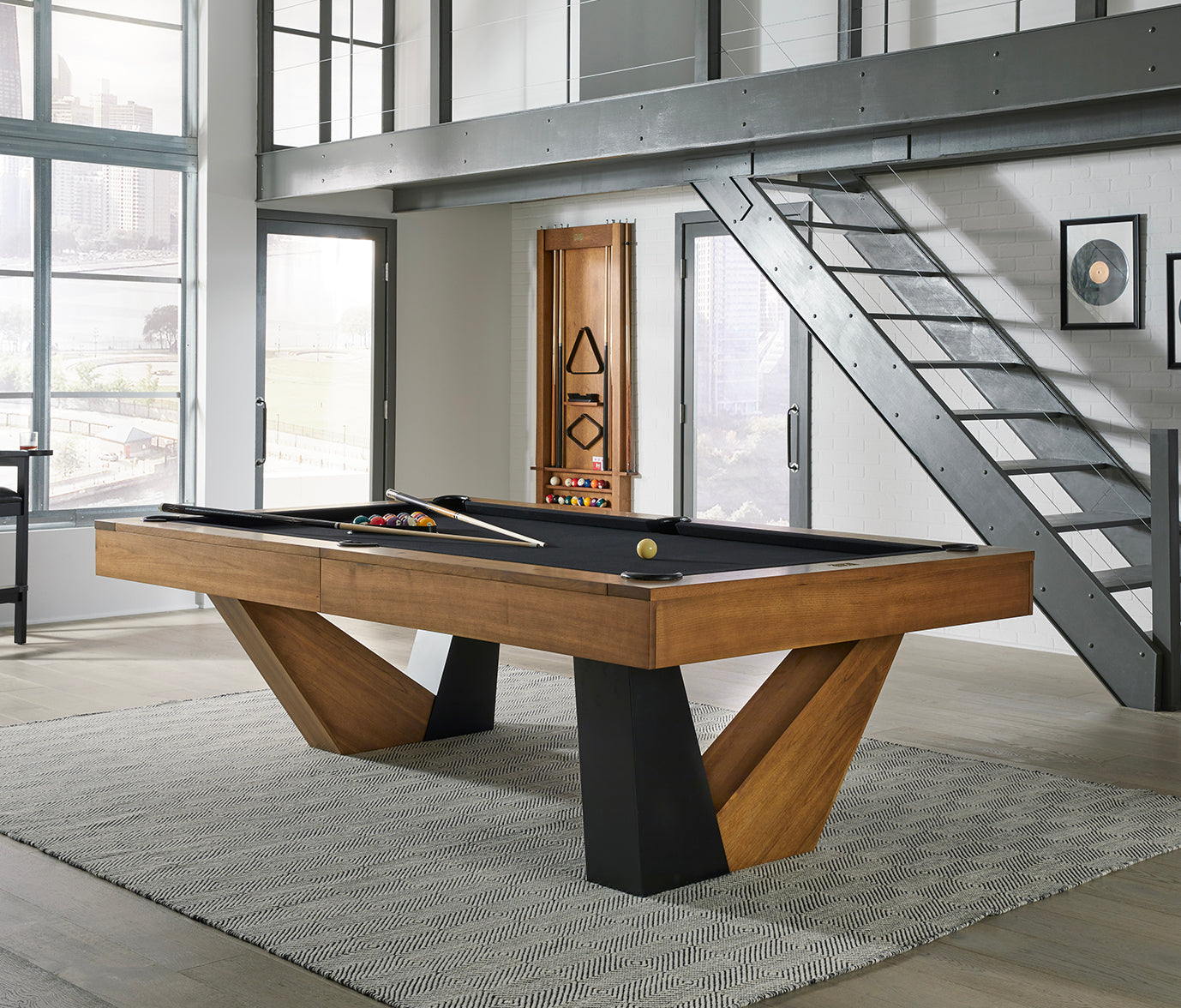 Annex Pool Table (Brushed Walnut) | American Heritage