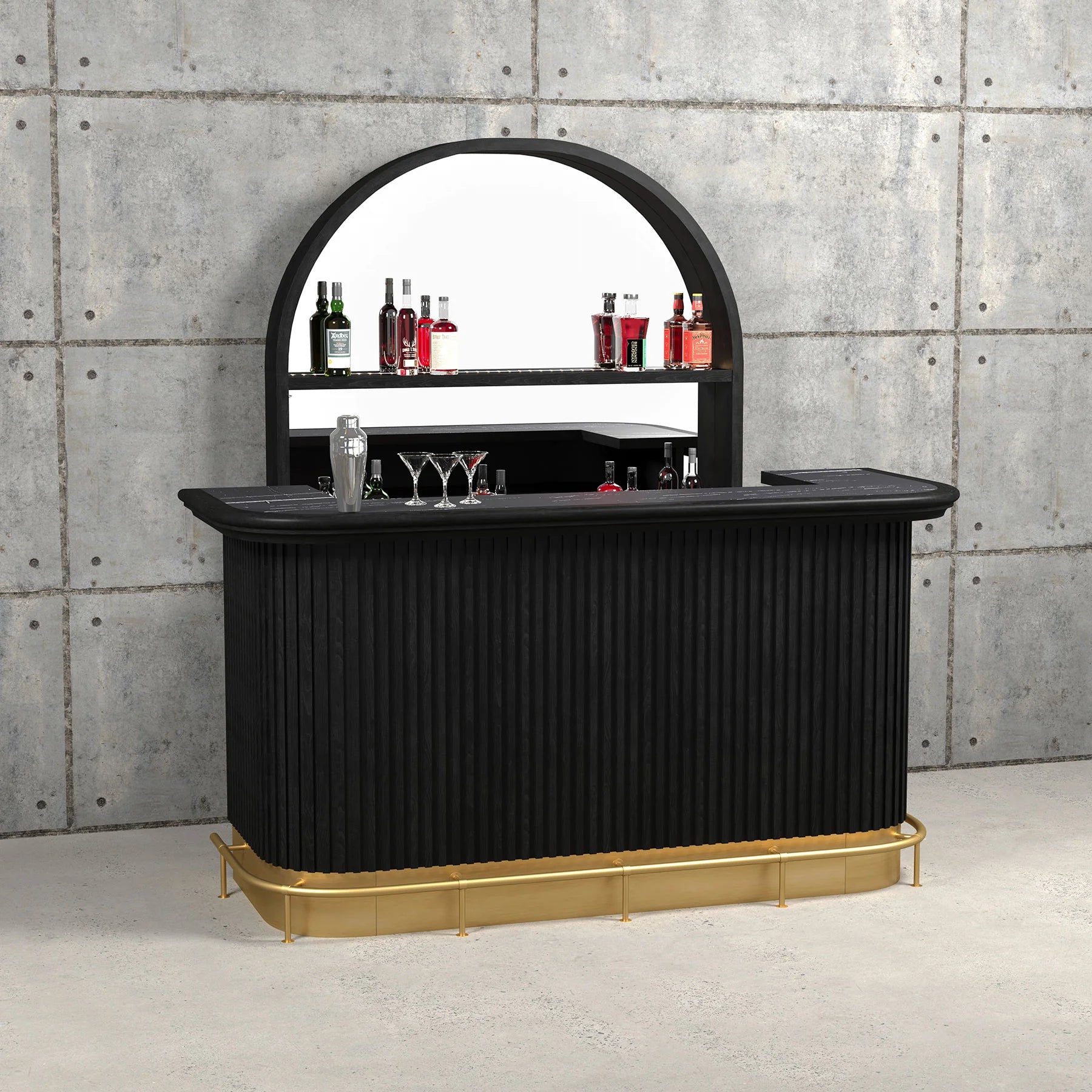 RAM Game Room Prohibition Series 84" Cocktail Bar